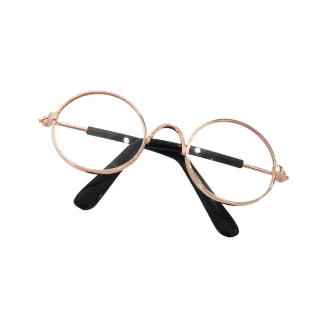Multi Color Round Frame Glasses 10CM Mini Doll Glasses Toy Decorative Glasses Dolls Accessories