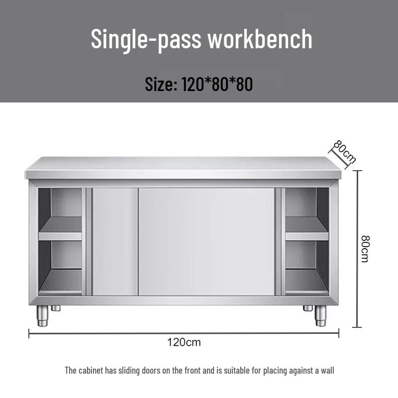 304 Stainless Steel Commercial Kitchen Workbench