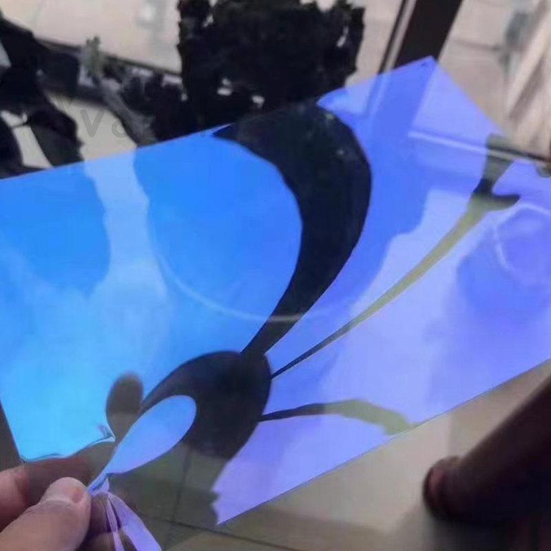 50x150/300 см Автомобильное Заднее Окно Боковое Лобовое Стекло Солнцезащитная Супер Фиолетовая Сине-Зеленая Хамелеон Тонировка VLT 59% Пленки для Лобового Стекла