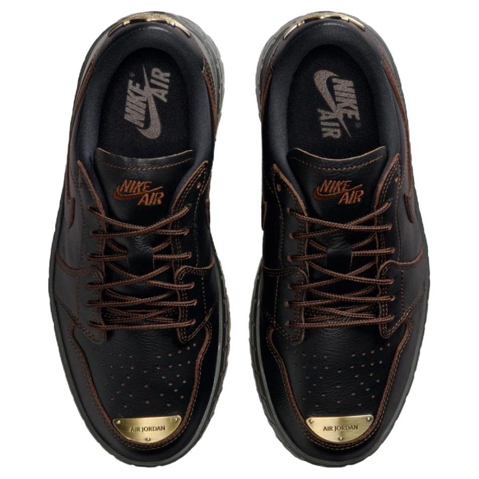 Jordan Air Jordan 1 Низкие повседневные кроссовки Унисекс Черные Jordan HF3184-002