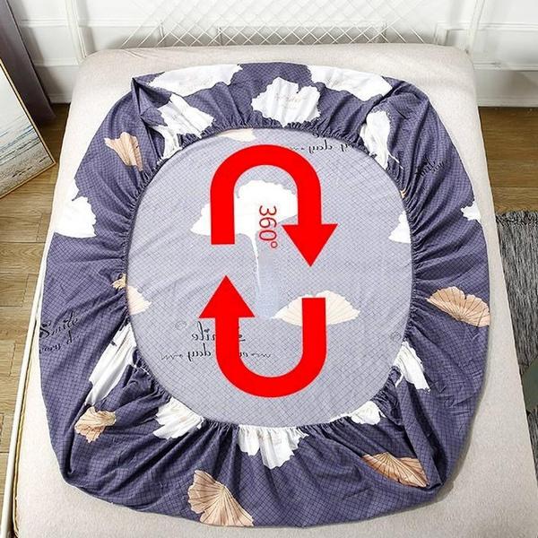 Простыня с эластичной резинкой по всему периметру, нескользящая пылезащитная простыня(Без наволочки)