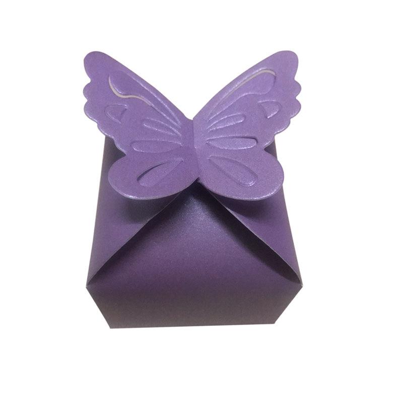 50pcs Butterfly Party Wedding Favor Gift Candy Bomboniere Boxes KTY