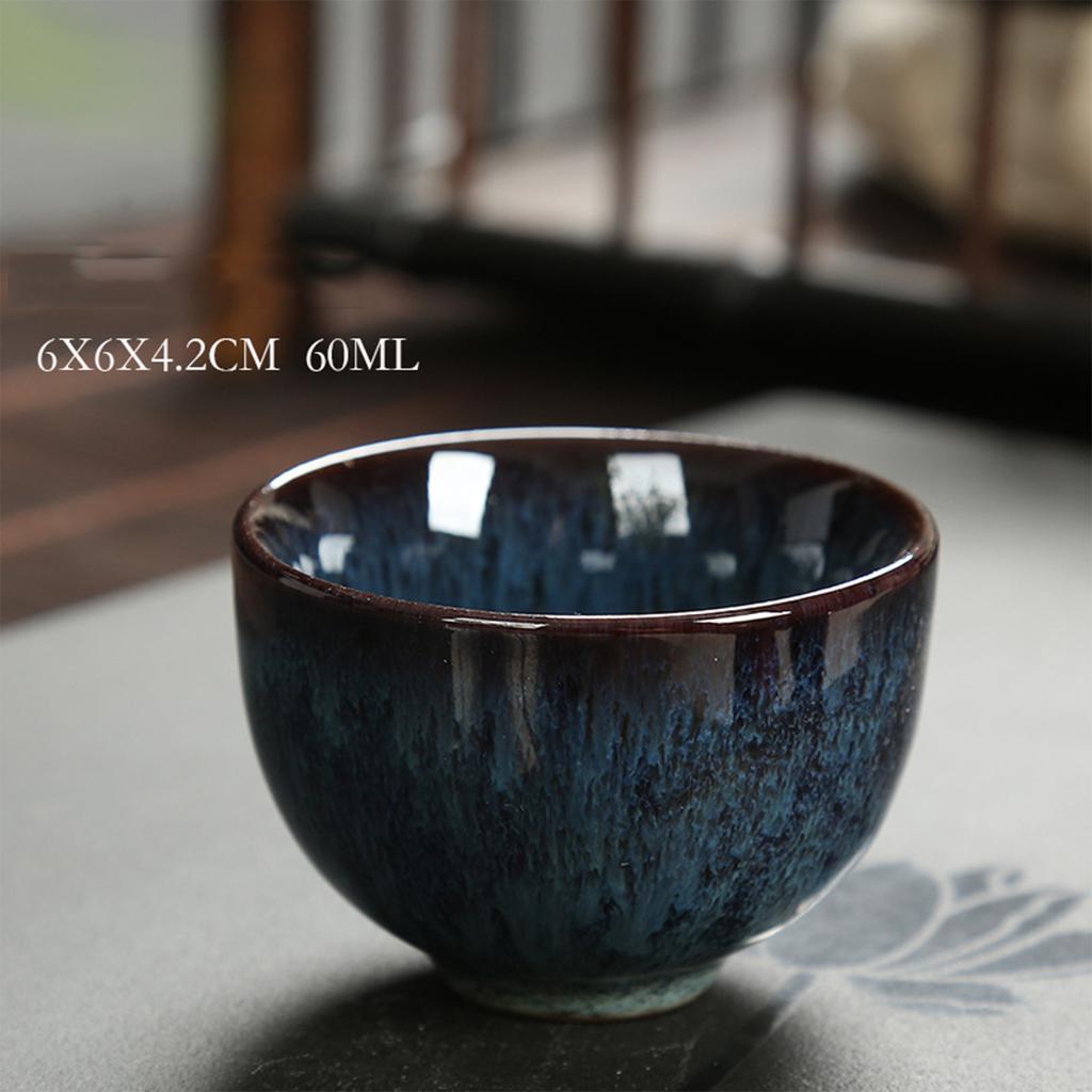 60ml Chinese Tea Cup Kiln Transformation Chinese Ceramic Fu Tea Teacup Household Afternoon Teacups