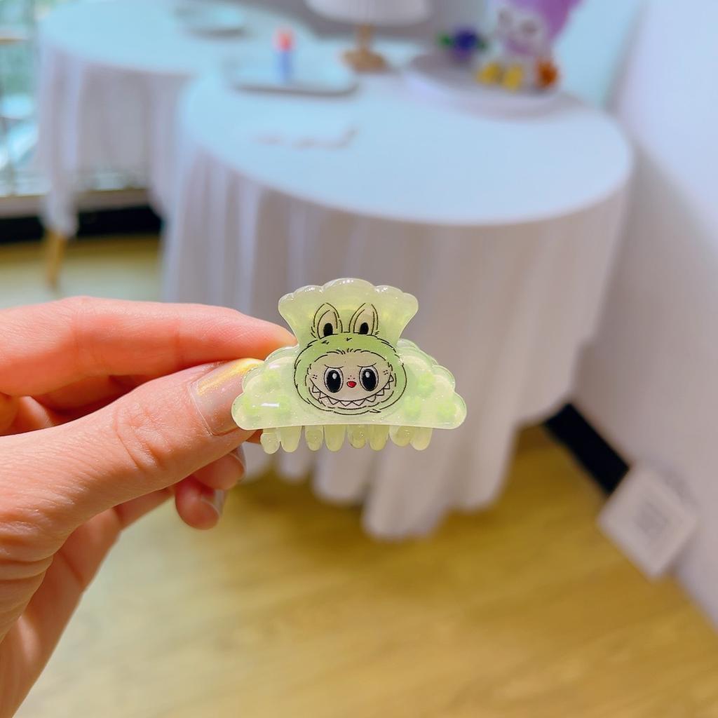 12 штук/набор Labubu Мультяшный Милый Labubu Захват Клипса Корейская Версия Мини Зажим для Волос Головной Убор Царапающая Пластина Зажим для Волос Акула Зажим для Хвоста Аксессуары для Волос