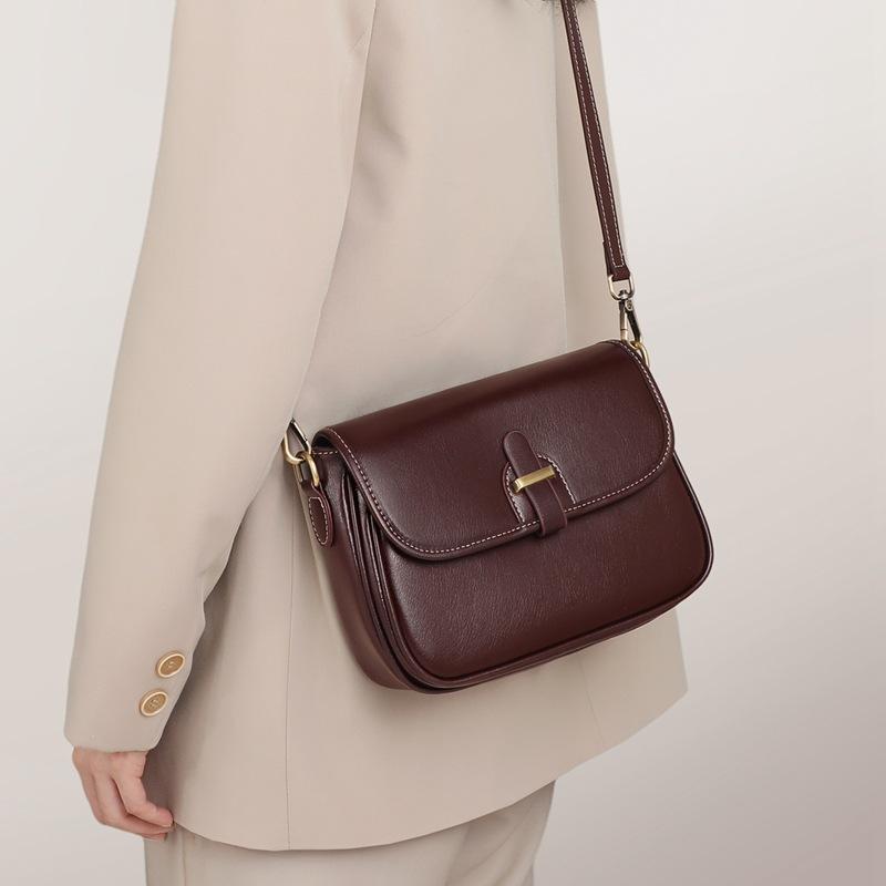 Новая сумка через плечо из натуральной кожи, женская сумка из коровьей кожи, сумка почтальона в стиле ретро, сумка через плечо на одно плечо