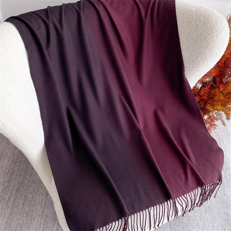 New 40 Color Winter Scarf for Women Long Warm Cashmere Scarves Hijab Solid Lady Shawl Wrap Pashmina Bandana Stoles 70X190Cm