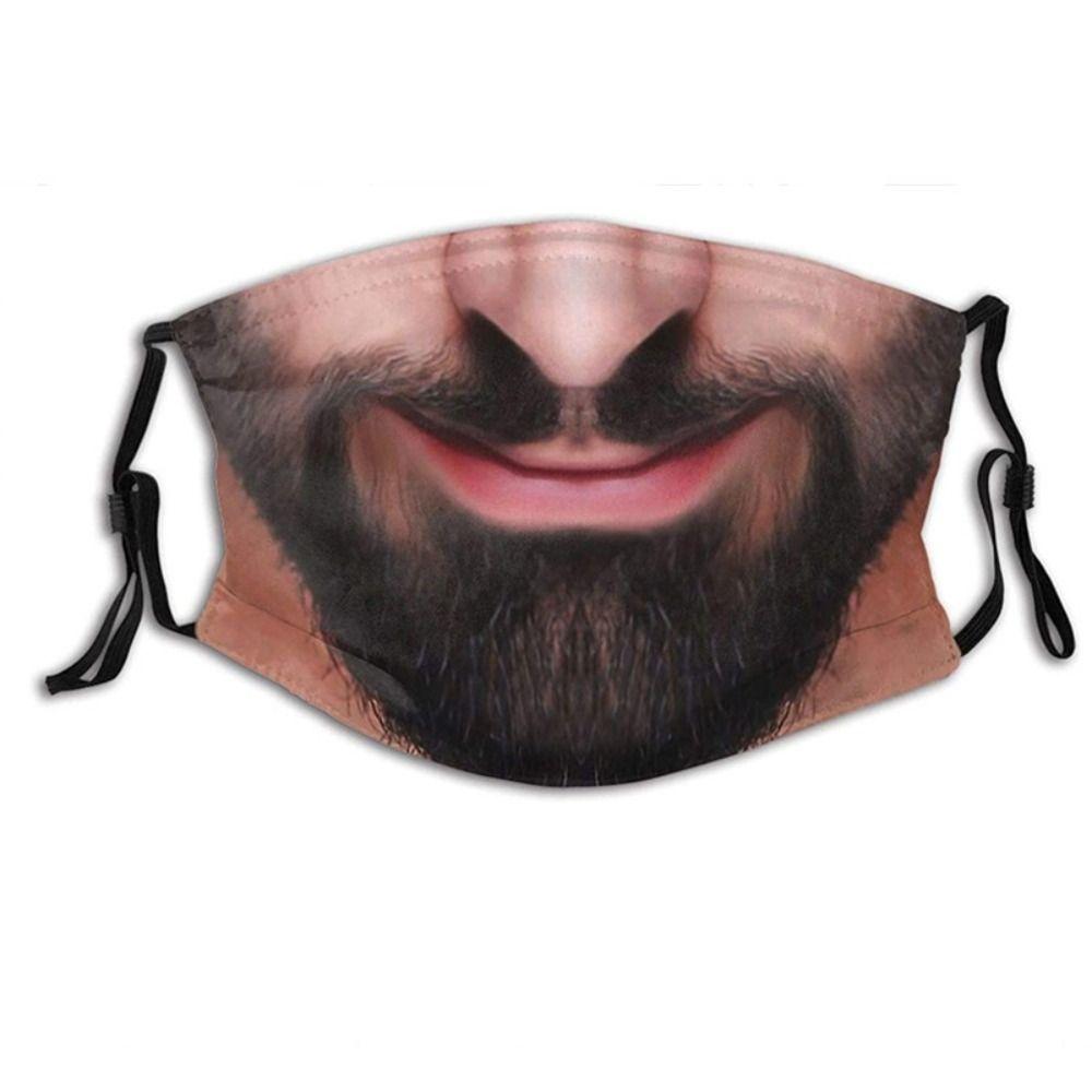 Facial Expression Funny Printed Mask Personality Party Cosplay Mask  Cycling