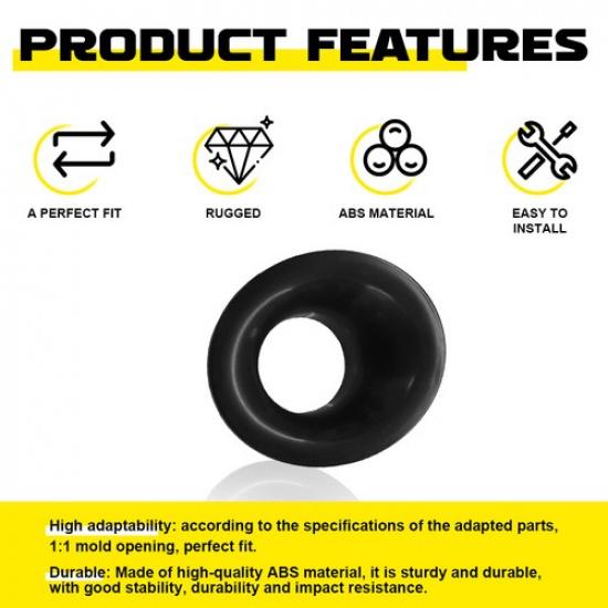 For 2015- Dodge Challenger Bumper Fog Light Bezels Cover Black Left&Right 2X