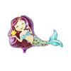 Mermaid Balloon Decorative Colorful Mermaid Aluminum Film Birthday Balloon Holiday Decor