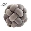Soft Spandex Decorative Pillow Knot Ball Throw Pillow, Round Ball, Knotted Handmade Textured Cushion for Sofa Couch, Modern Bedroom Living Room Decor