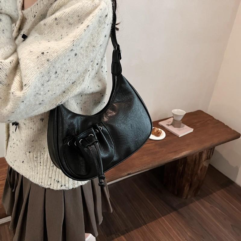 IELGY Fashion Underarm Bag Portable Crescent Bag All-Match Diagonal