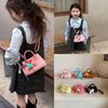 Girls' Mini Crossbody Tote Bag - Solid Color Handbag & Coin Purse for Outings