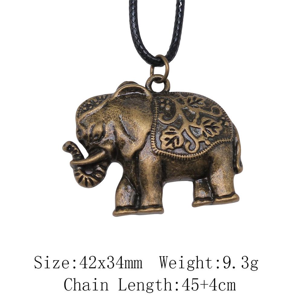 Новинки Чокеры Ожерелья Для Женщин Ожерелье С Слоном И Лошадью Кожаная Цепочка 45см Сувенирные Подвески На Шею
