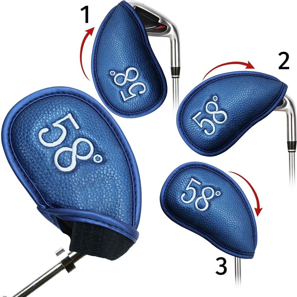 With Number Design Magic Tape Golf Club Cover Spider Head Cover Golf Iron Headcover Golf Headcovers