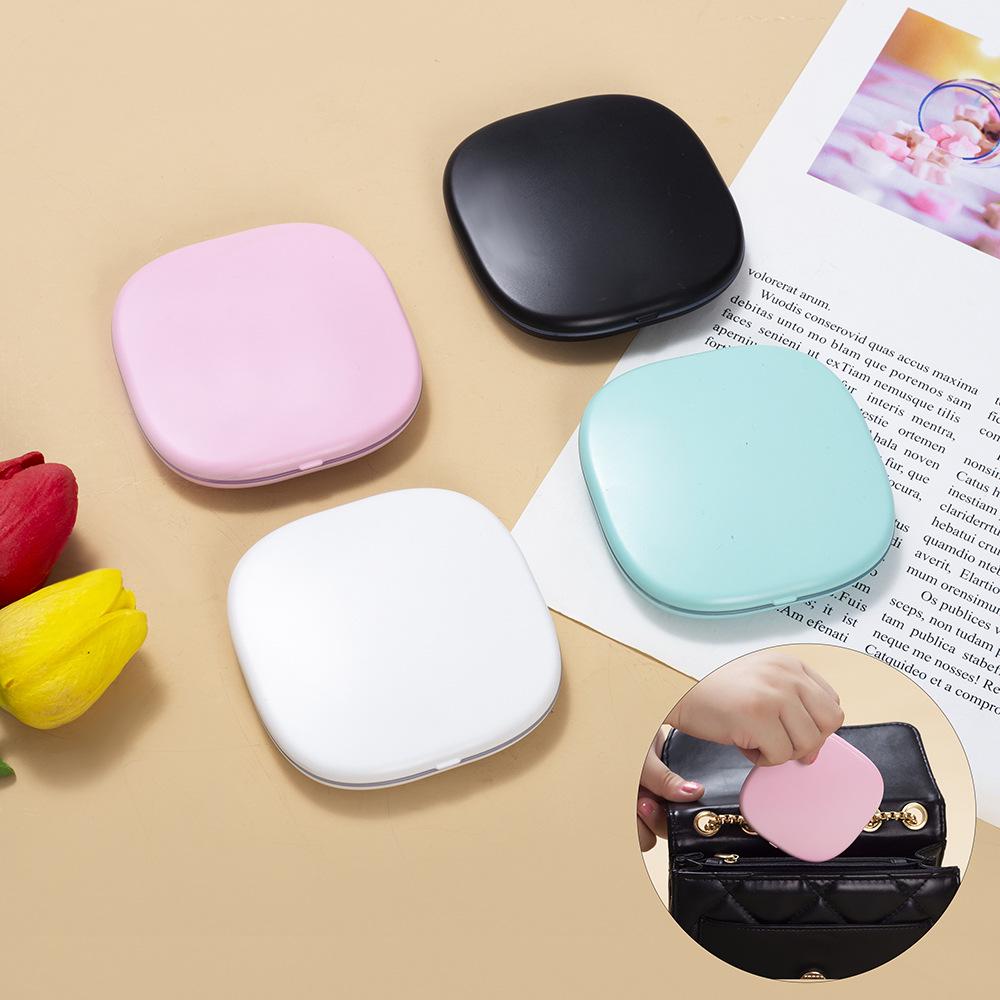 LED Light Portable Folding Mirror, Magnifying Handheld Compact, Internet-Famous Model