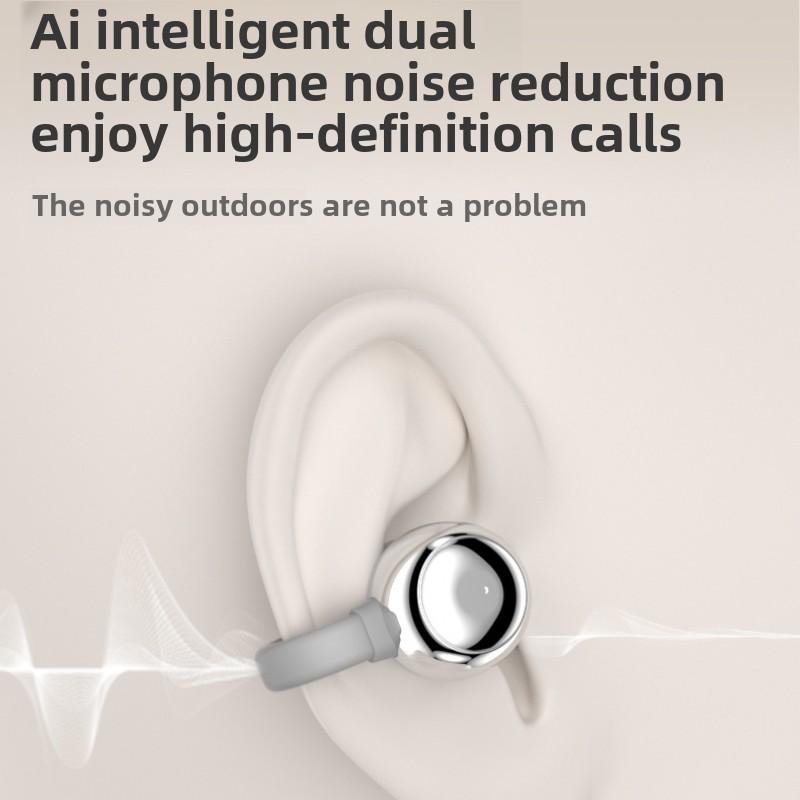 Новая открытая беспроводная беговая Bluetooth-гарнитура с ушным зажимом для длительного использования без вреда для ушей