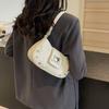 2025 Spring and Summer New Temperament Light Luxury Shoulder Bag Women's Korean Version Rivet Messenger Bag Fashionable Versatile Underarm Bag