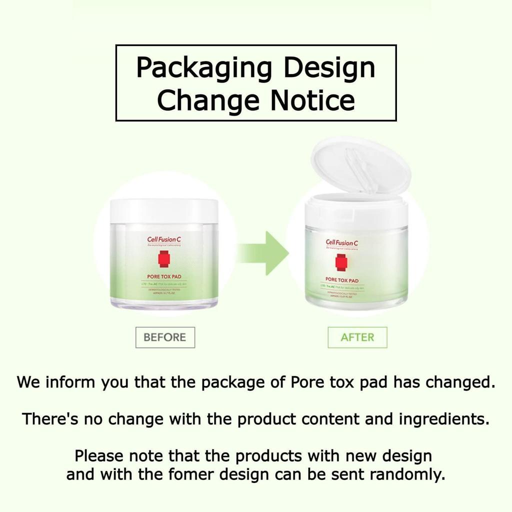 [Cell Fusion C] Pore Tox Pad 150g 60EA