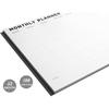 Monthly Planner Notepad - Undated 52 Sheets Desk Calendar, A4 (8"x11") Planning Pad for Office, Home, School, Fitness, Meal & Project Organization