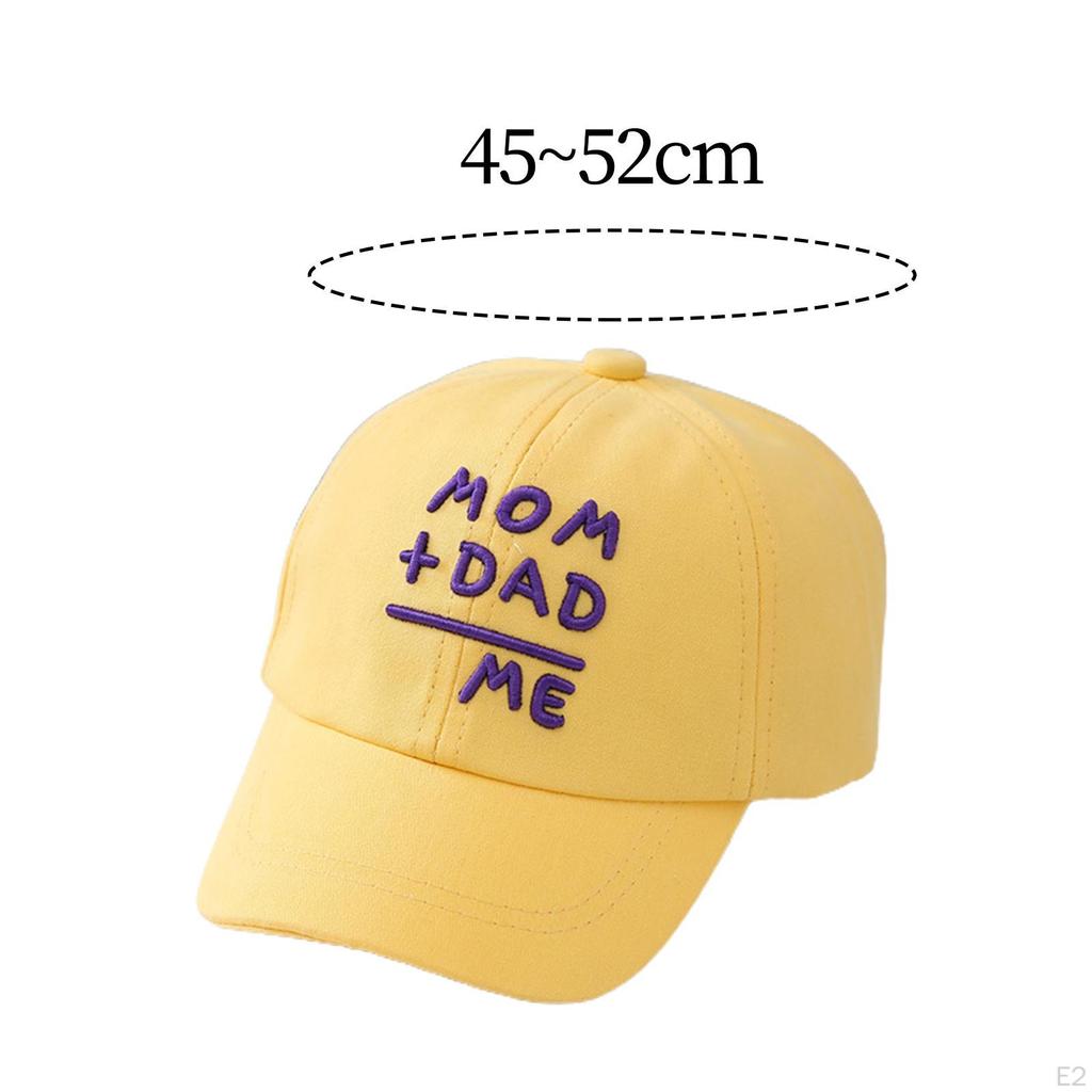 Baby Baseball Cap Comfortable Spring Summer Outdoor Hat Lightweight Yellow