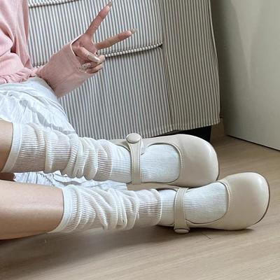 Туфли-лодочки Xiaoxiangfeng с круглым носком и неглубоким вырезом, женские, весна 2025, новые, удобные, на мягкой подошве, японские туфли Мэри Джейн с ремешком на подъеме