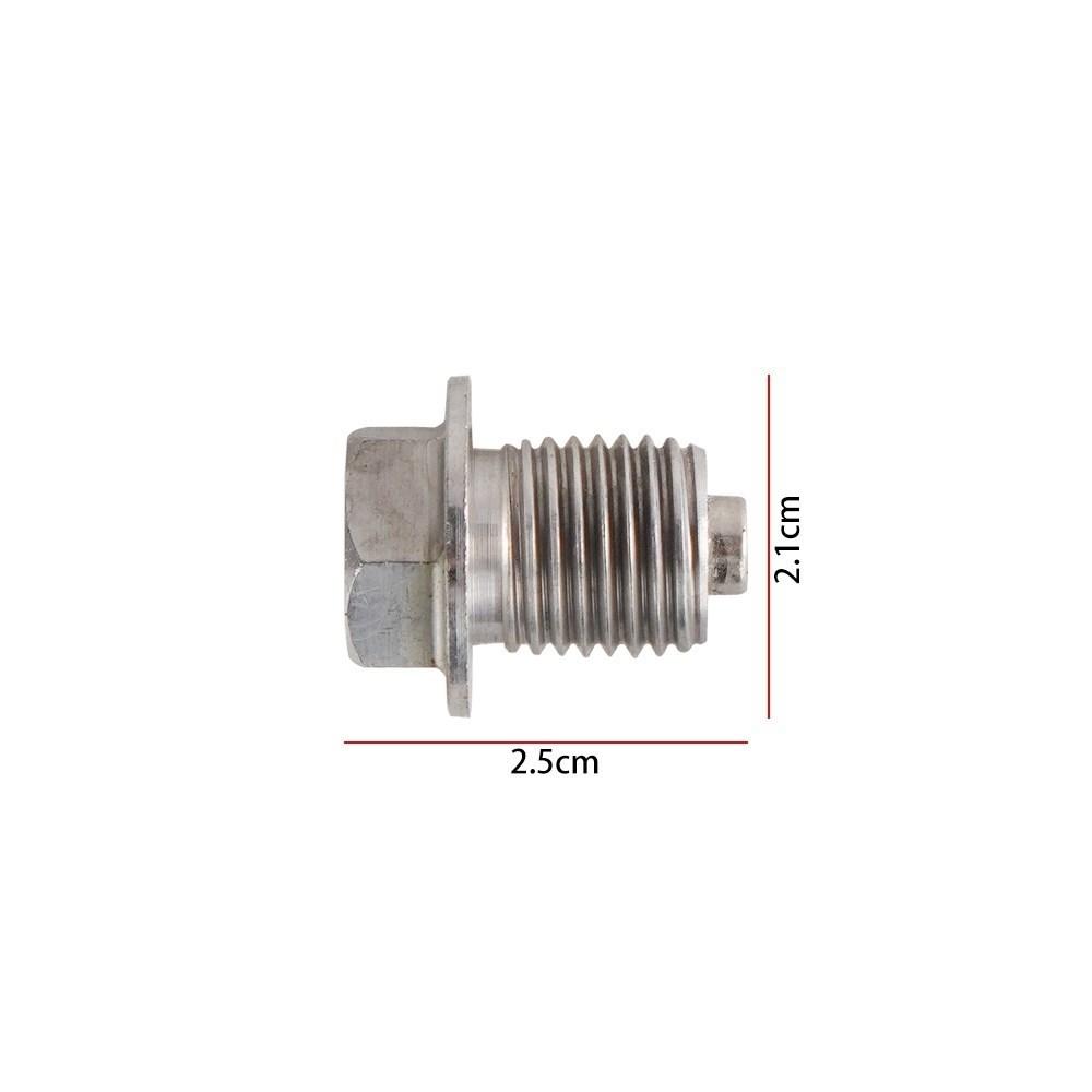 New Stainless Steel Magnetic Oil Drain Plug M12x1.25 M14x1.5 M16x1.5 M18x1.5 Oil Drain Sump Nut Auto Parts Silver OS-1003-M12