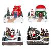 Assorted Christmas Rotating Light-Up Musical Resin Music Box Ornaments Christmas Present
