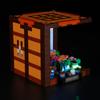 Набор для самостоятельной сборки светодиодной подсветки для Lego Minecraft 21265: верстак, конструктор, игрушка, декоративный набор, регулируемые аксессуары для освещения.