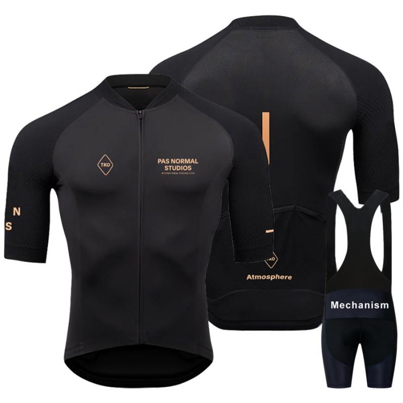 Mens Cycling Jersey Bib Shorts Set Breathable Road Bike Outfit
