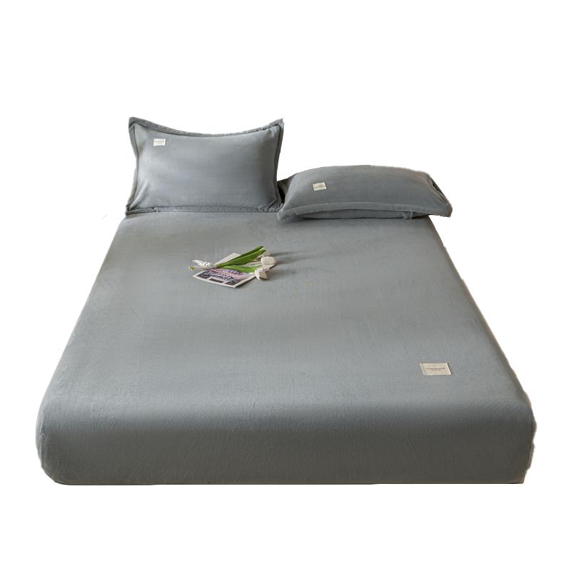 Чехол для матраса Velvet Thermal, простыни из плюшевой ткани для зимы, покрывало, комплект простыней для односпальной двуспальной кровати размера King Queen 120x200