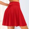 Мини-юбка с высокой талией, однотонная, очень мягкая, приятная для кожи, без ворса, женская летняя плиссированная юбка из полиэстера