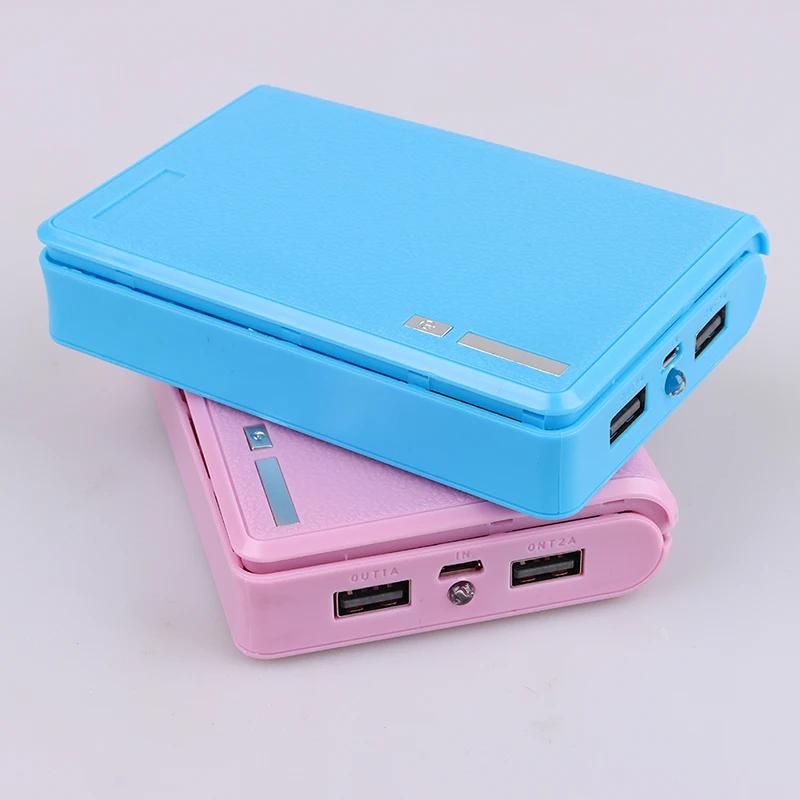 4-слотовый Power Bank для батарей 18650, портативный корпус с двойным USB Type-C для зарядки, кейс для аккумуляторов 18650