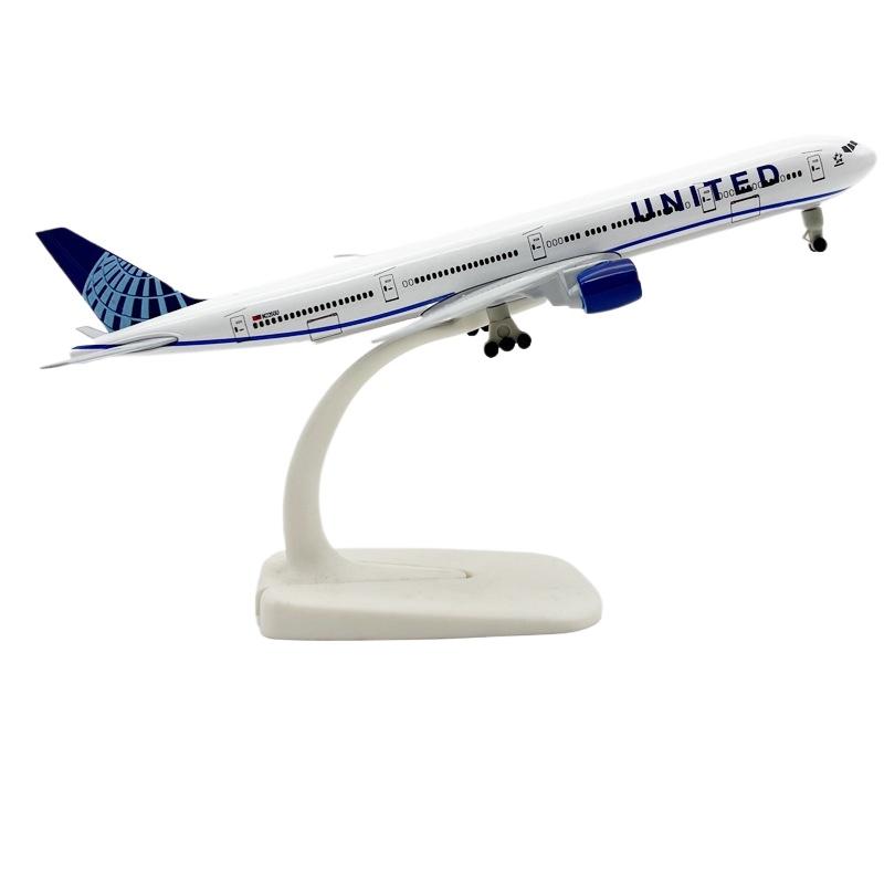 20СМ Игрушечные Самолеты 777 B777 United Airlines Металлический Сплав Модель Самолета Самолет С Шасси Для Детей Реплика Коллекционная