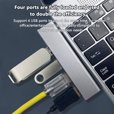 USB 3.0 Хаб 4 Порта Расширенный Штекер Тонкий Портативный USB Разветвитель Аксессуары для Ноутбука