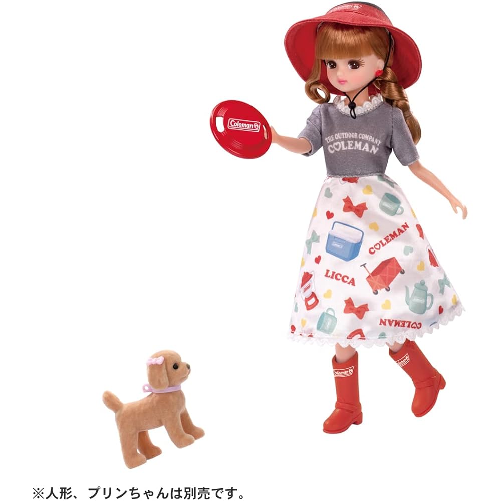 Takara Tomy Licca-chan LG-07 Camping and Backpack Set Doll Toy for Pretend Play Ages 3 and Up