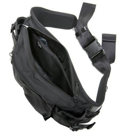 Yoshida Bag Waist Bag One Shoulder Bag Body Bag Heat Black [Porter] 703-06978 (10)