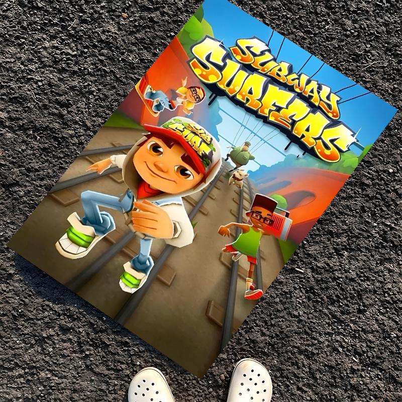 Ковер с принтом Subway Surfers, Коврик для офисного кресла, Гостиной, Спальни, Кухни. Декор, Подарки.