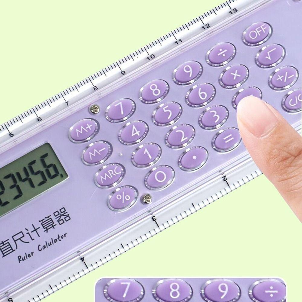8 Digit Students Measuring Ruler Ultra-thin Stationery Drawing Tool  School Supply
