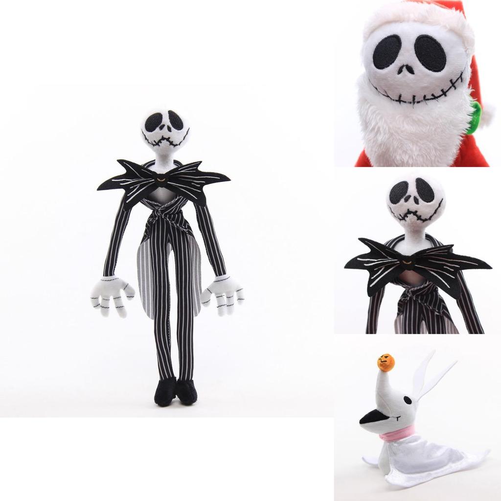 Soft And Cuddly Nightmare Before Christmas Jack Skellington And Zero Plush Dolls