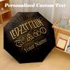 Складной зонт Led Zeppelin с автоматическим открытием, 8 спиц, персонализированный с текстом имени, для дождя и солнца, подарок