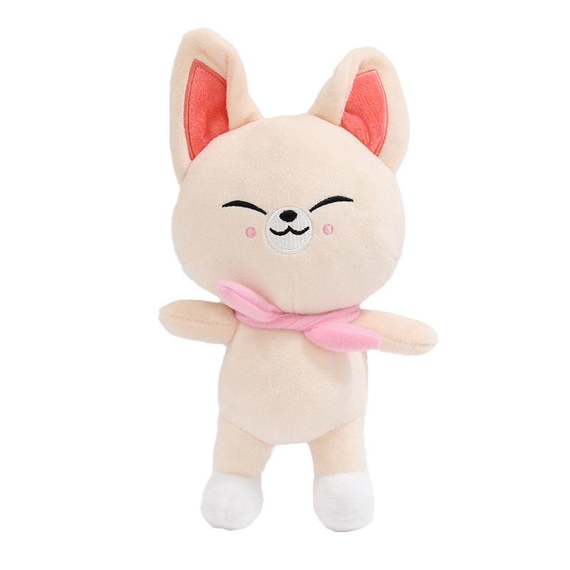 Плюшевые игрушки Skzoo Stray Kids Плюшевый волк Чан Мультяшное чучело Животное Плюшевые игрушки Кукла Милый компаньон для детей Взрослых Фанатов Подарок 20 см