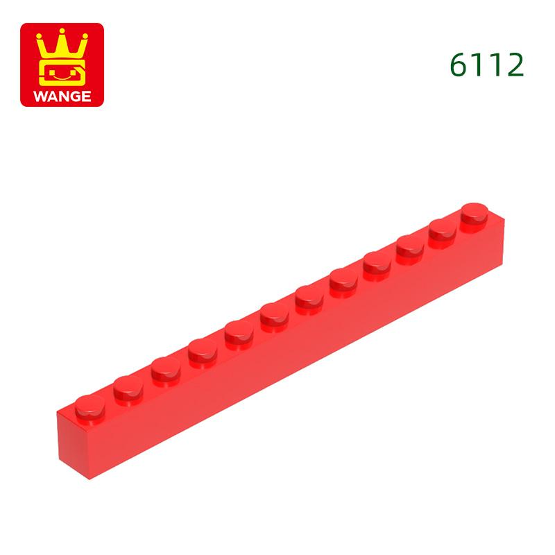 Нетоксичный 22 шт./лот 6112 1x12 Высокий 12-отверстий Строительный блок Moc Цветные Аксессуары Совместимые с Кирпичом Diy Детская игрушка Сборка Подарок