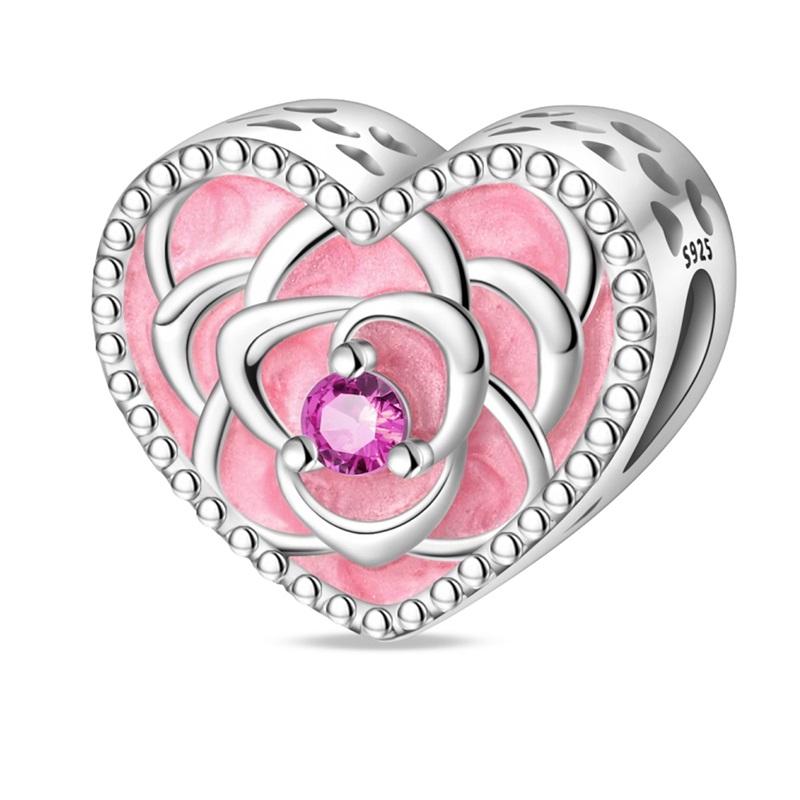 Сладкий Розовый Девочка Современный и Милый Питомец Кошка и Хрустальная Туфелька Подвеска Шарм Подходит для Браслета Бренда Медные Ювелирные Аксессуары