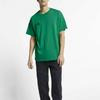 Nike Solid Color Crew Neck Pullover Short Sleeve T-Shirt Men Tops Green BQ7342-319