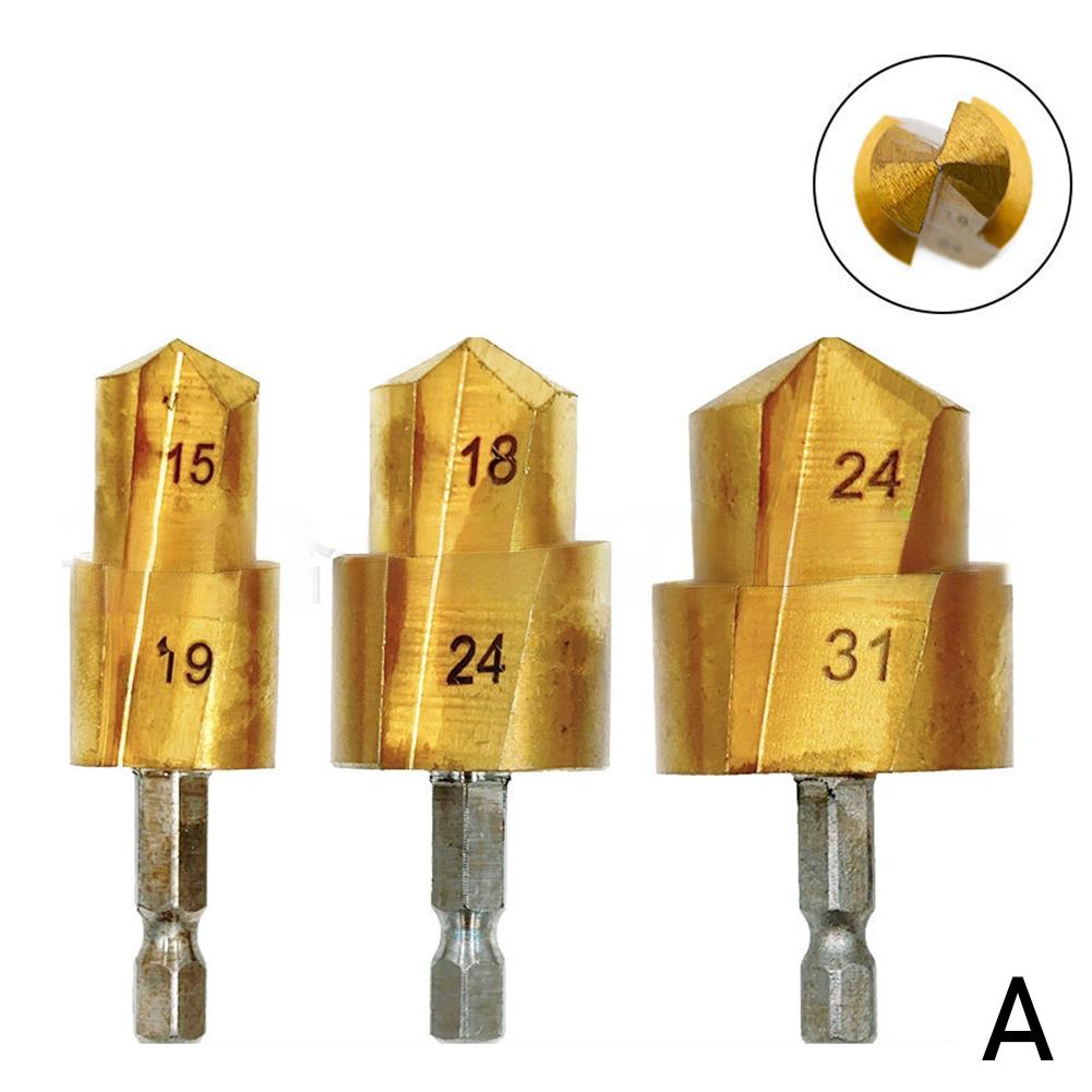 3 шт. Ppr Подъемное Ступенчатое Сверло Замена Практичное Многоцелевое Подшипниковая Сталь Профессиональное 20/25/32 мм Шестигранный Хвостовик