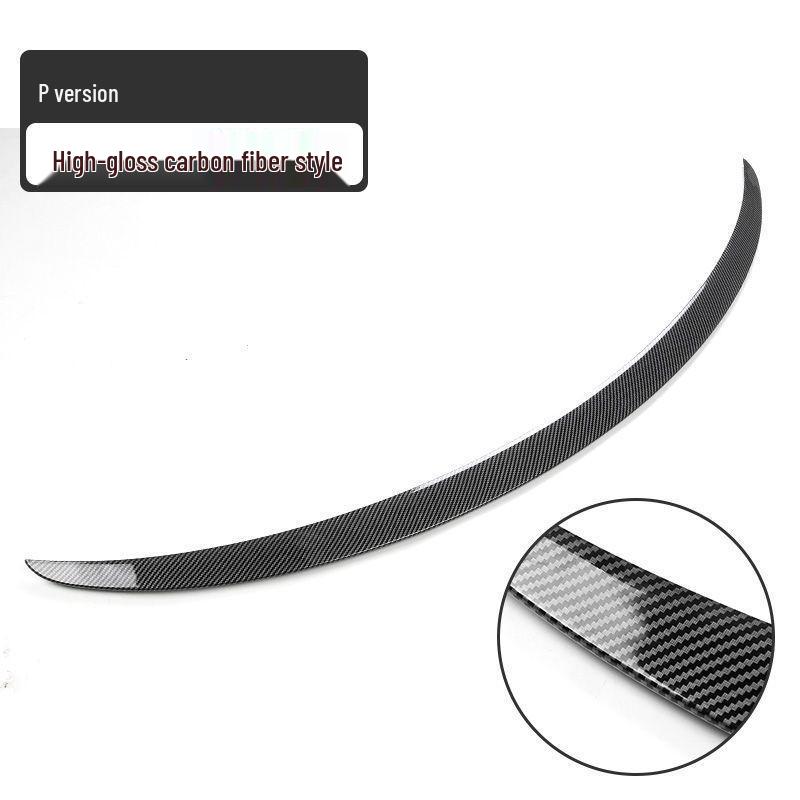 Tesla Model 3/Y No-Drill Carbon Fiber Rear Spoiler - High-Performance P Style