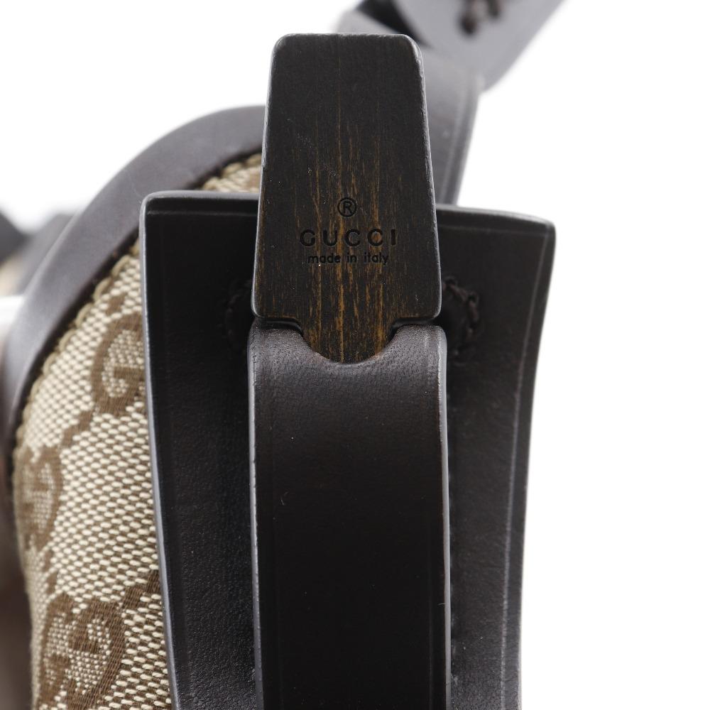 GUCCI Semi-Shoulder Shoulder Bag 1669 Brown GG canvas Women Used