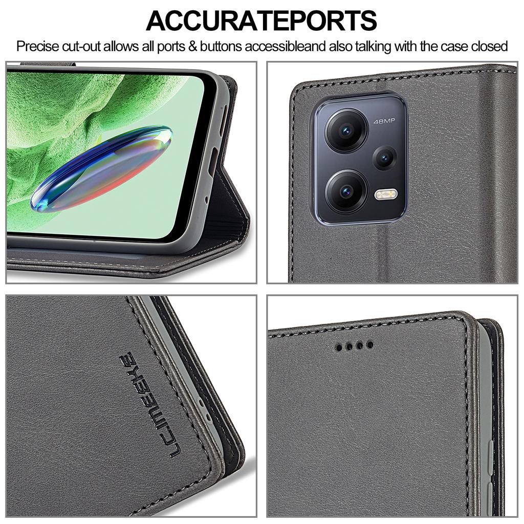 Leather Flip Case For XiaoMi 13T 12T Redmi Note 13 12S 11S 10S 13C 12 11 10 Pro Plus 5G Wallet Cover Mi Poco X6 X5 5G M6 Pro