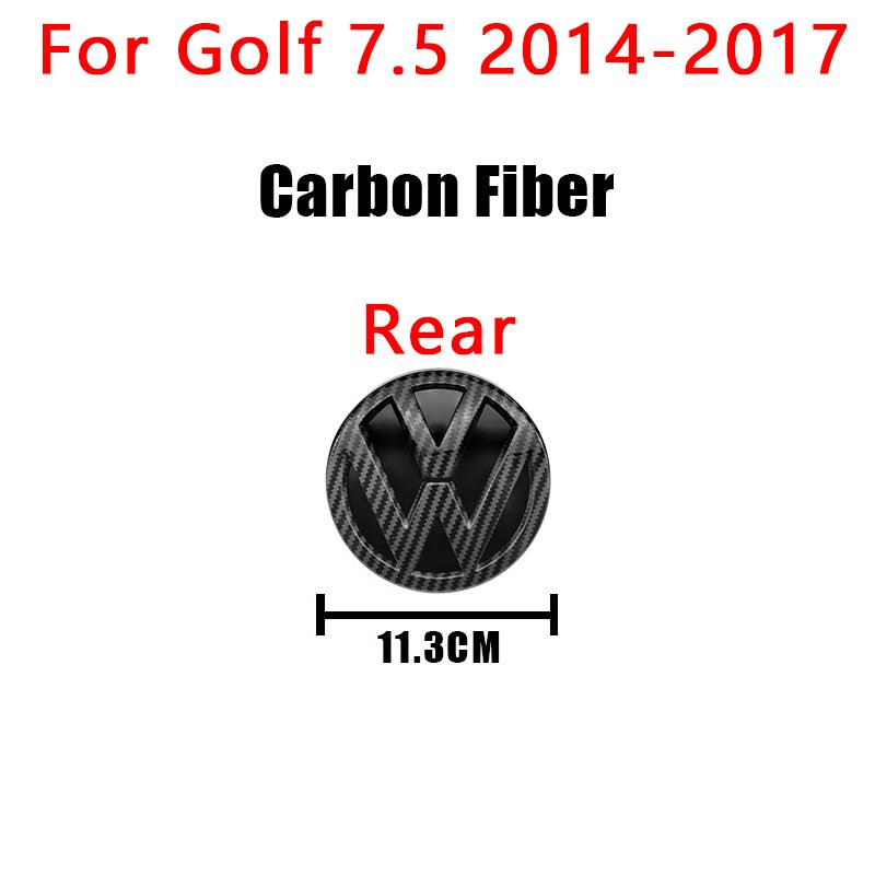 YKPSC1 1Pcs VW 3D Car Cover Front Grille Badge Rear Trunk Emblem Decals Accessories For Volkswagen Golf 7 7.5 MK7 MK7.5 GTI R Rline GTD