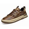 Fashion Designer New Male Thick Soled Board Shoes Spring Autumn Wear Comfortable Men's Leather Casual Shoes Solid Color Men's Sneakers